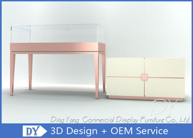 S / S + MDF + verre + lumières or bijoux salle d'exposition Intérieur 3D Design