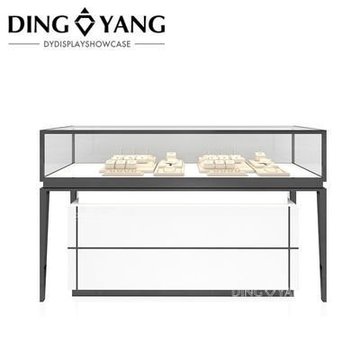 qualité  High End Wood Glass Jewelry Display Case Lighting, Showcases Factory Manufacturer, High Quality With Affordable Price usine