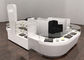 Conception 3D professionnelle incurvée de revêtement de kiosque de bijoux d'étalage blanc d'affichage