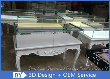 3D Design vitrine de bijoux en verre en bois avec taille de serrure 1200X550X950MM