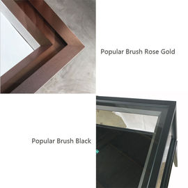 Brush Noir 304# Counter Display de bijoux en acier inoxydable