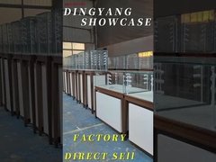 Armoire d'affichage de bijoux sans cadre haut de gamme sur mesure