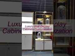 Étagère d'affichage de bijoux MDF contemporain / Armoire d'affichage de bijoux